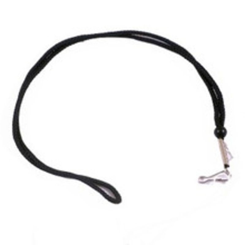 27 Deluxe Black Referee Lanyard