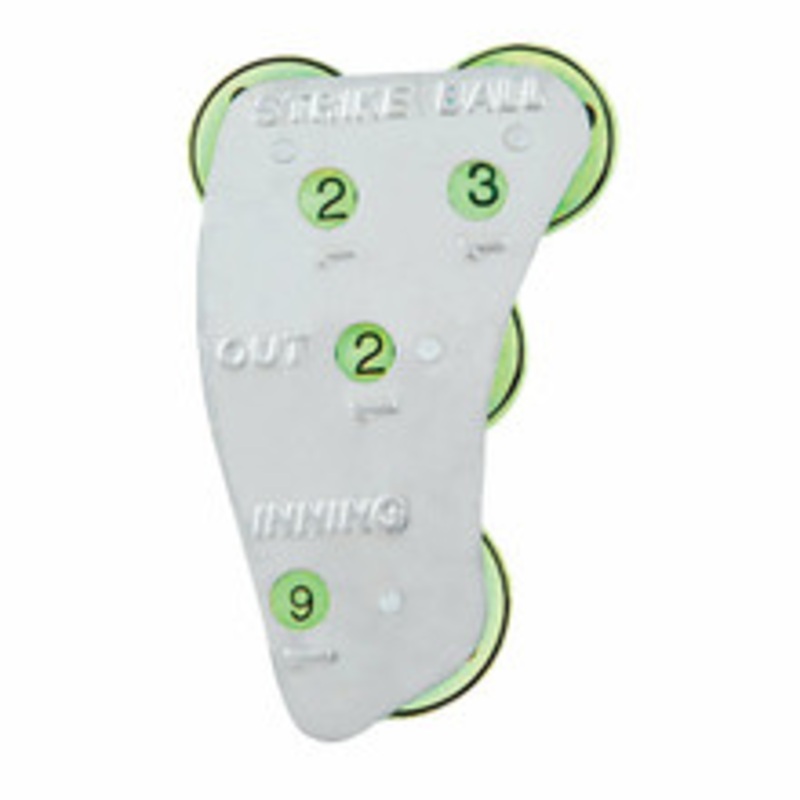4-Dial Metal Umpire Indicator with Optic Yellow Dials
