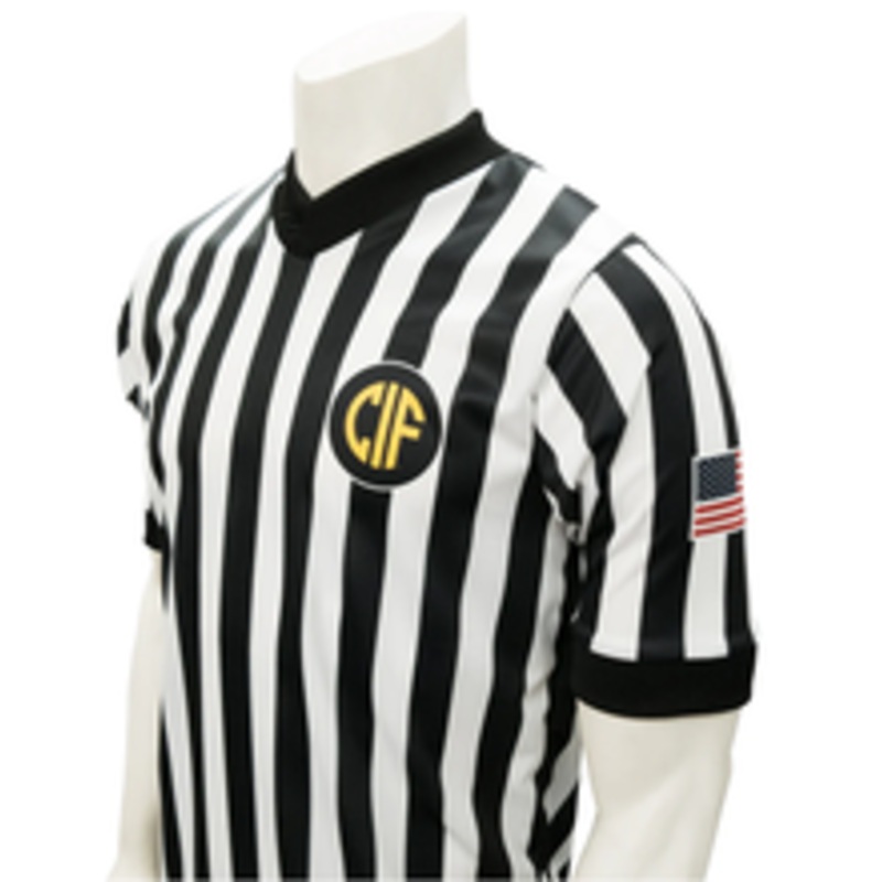 California CIF Dye Sublimated Men's BodyFlex Basketball Referee Shirt