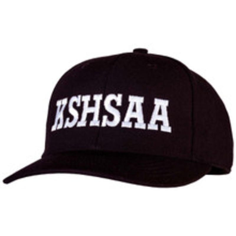 Kansas KSHSAA Black Flex-fit Umpire Cap