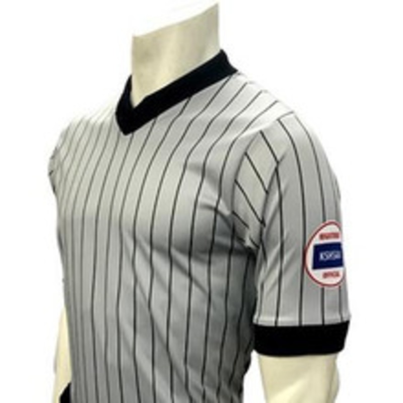 Kansas KSHSAA Wrestling Referee Shirt with Reverse Flag