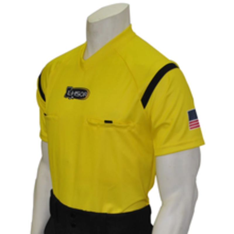 Louisiana LHSOA Yellow Short Sleeve Soccer Referee Shirt