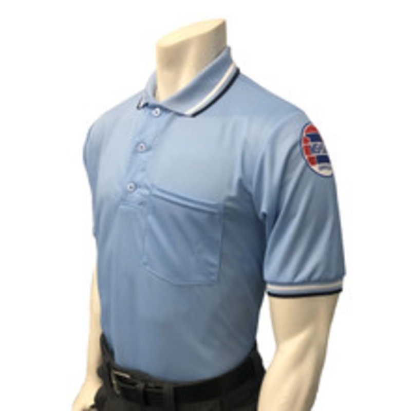 Missouri MSHSAA Dye Sublimated Powder Blue Umpire Shirt