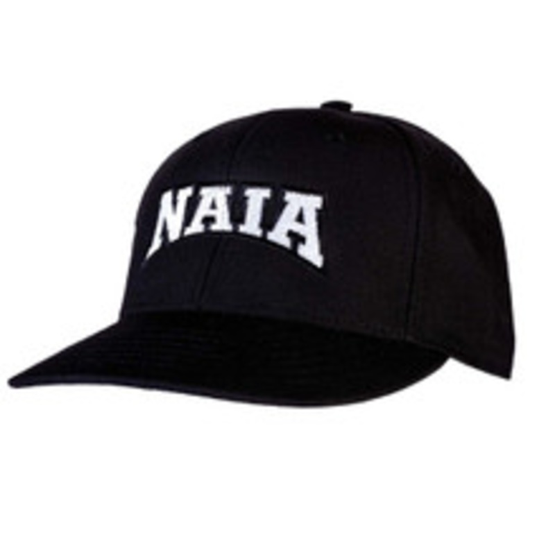 NAIA Black Pulse Flex-Fit 8-stitch Baseball Umpire Cap