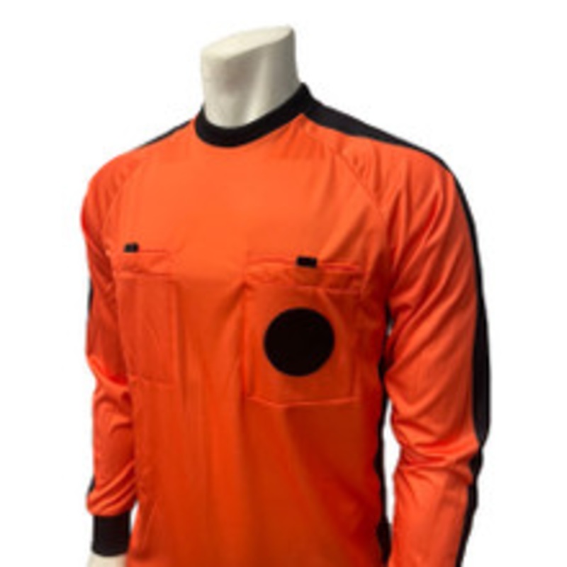 NCAA Men's Vibrant Orange Long Sleeve Soccer Referee Shirt