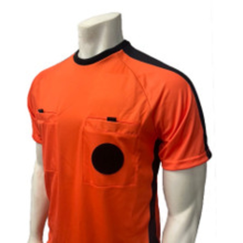 NCAA Men's Vibrant Orange Short Sleeve Soccer Referee Shirt