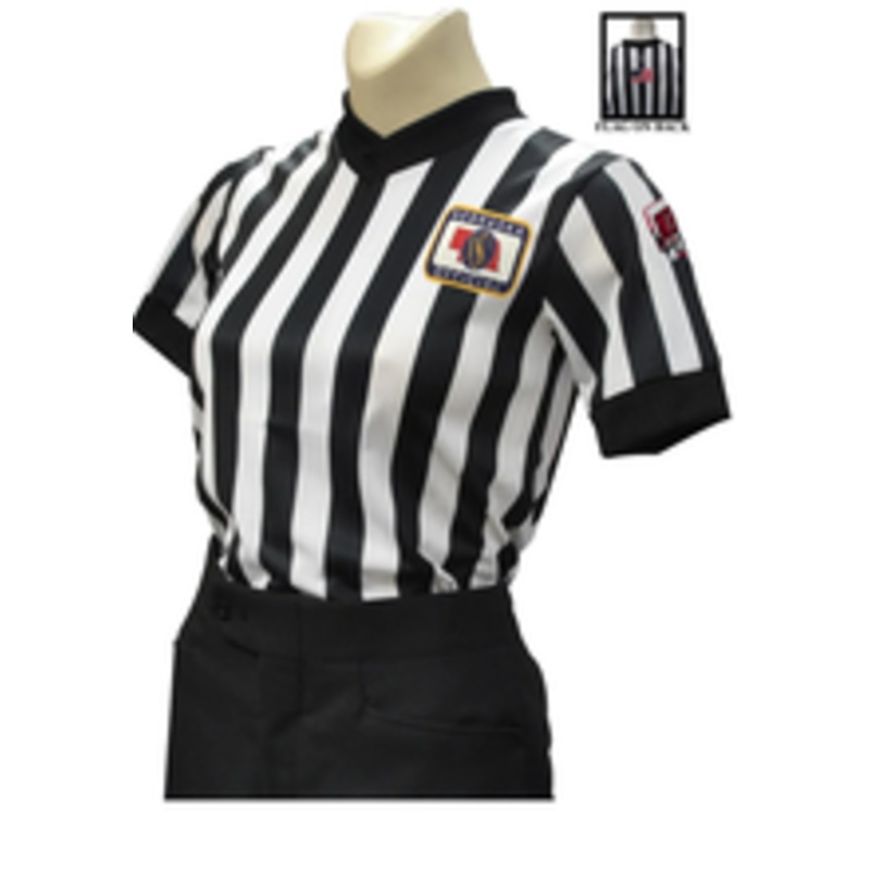 Nebraska NSAA-NHS Women's Body Flex Side Panel Basketball Referee Shirt