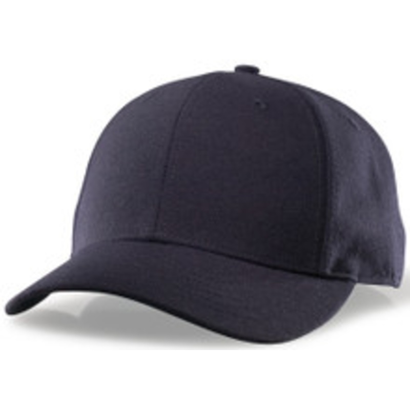 Richardson Black Flex-fit Wool 6-stitch Combo Umpire Cap