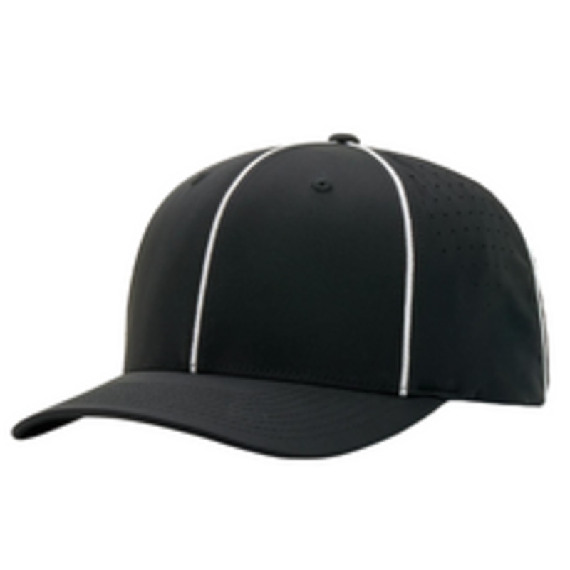 Richardson Ignite Laser Performance Black/White Football Referee Cap