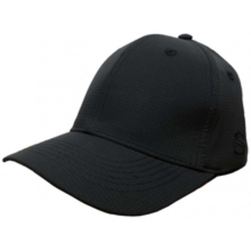 Smitty Black Performance Mesh 6-stitch Flex-Fit Umpire Combo Cap