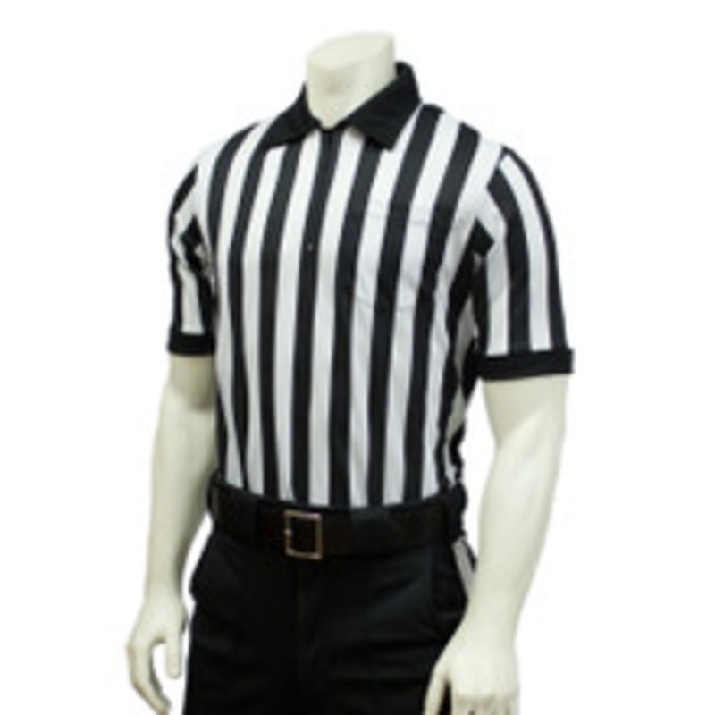 Smitty Official's Apparel Body Flex 1 Stripe Short Sleeve Lacrosse Referee Shirt