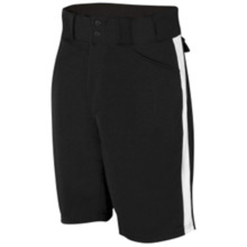 Smitty Officials Apparel Black Referee Shorts with White Stripe
