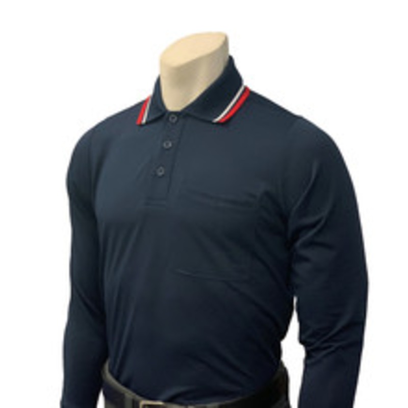 Smitty Officials Apparel Navy Body Flex Style Long Sleeve Umpire Shirt