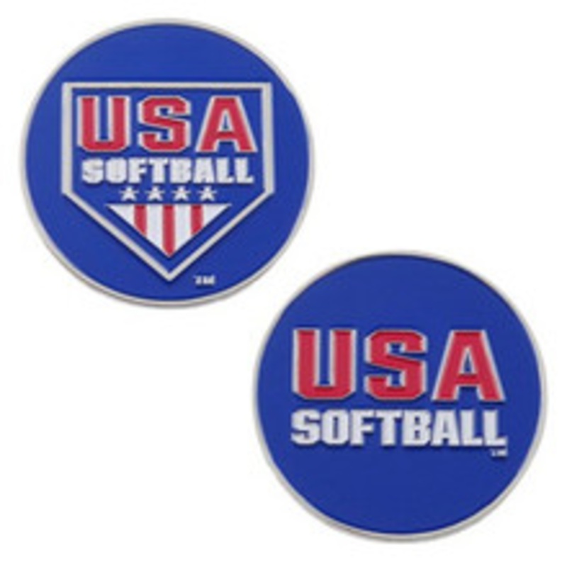 USA Softball Umpire Flipping Coin
