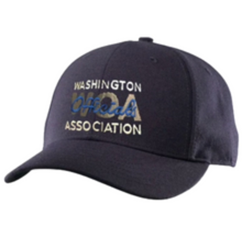 Washington WOA Navy Pulse Flex Fit 4-stitch Baseball Umpire Plate Cap