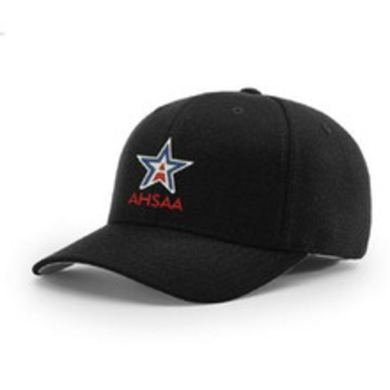 Alabama AHSAA Black Flex-fit Pulse 4-stitch Umpire Cap