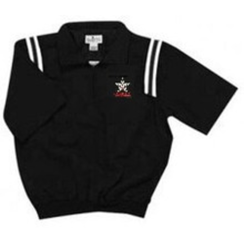 Alabama AHSAA Black with White Trim Half Sleeve Pullover