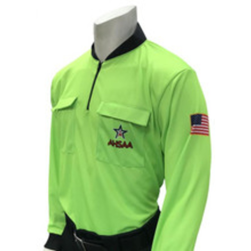 Alabama AHSAA Long Sleeve Fluorescent Green Soccer Shirt