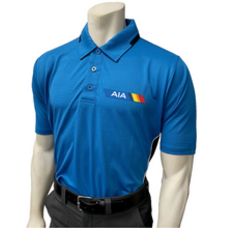Arizona AIA  Bright Blue Mens Softball Short Sleeve Umpire Shirt