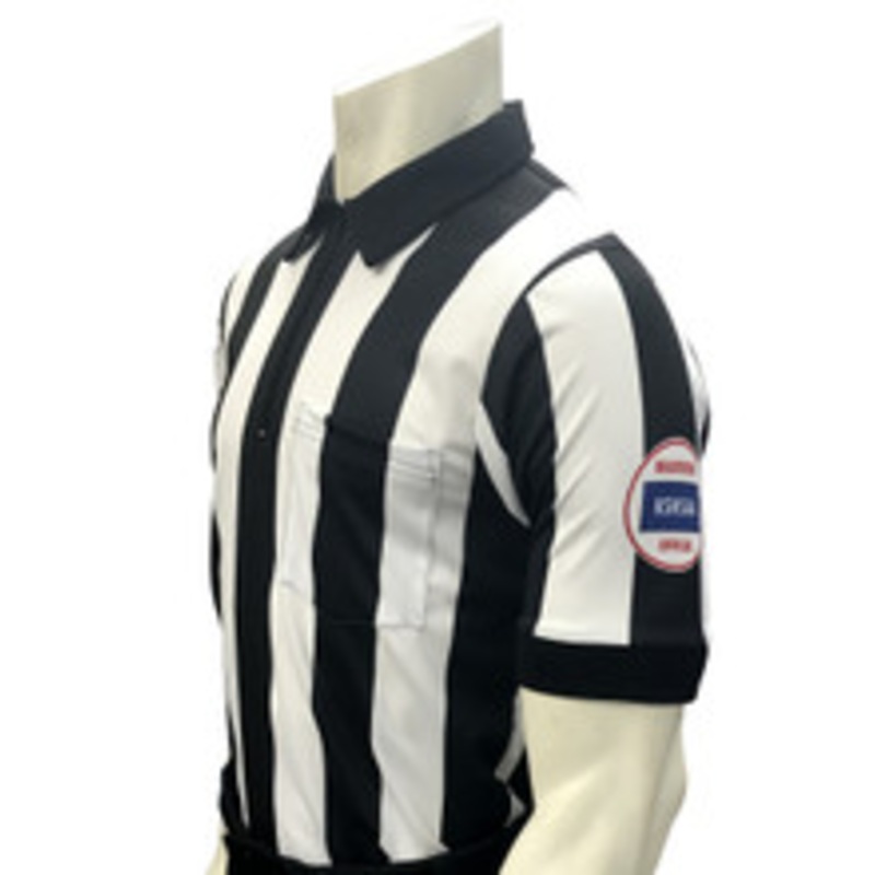 Kansas KSHSAA Body Flex 2 1/4 Football Referee Shirt Reverse Flag