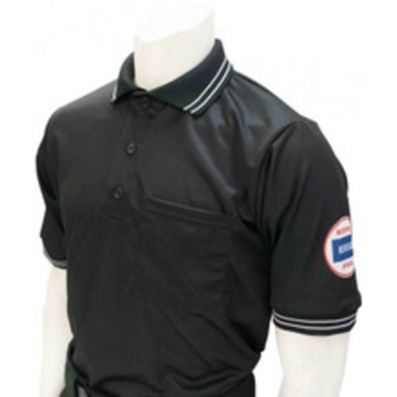 Kansas KSHSAA Dye Sublimated Black Umpire Shirt