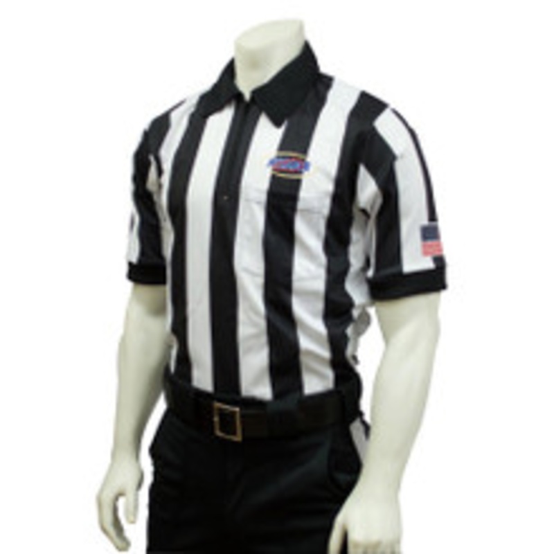 Kentucky KHSAA 2 inch Stripe Short Sleeve Football Referee Shirt Extra Tall