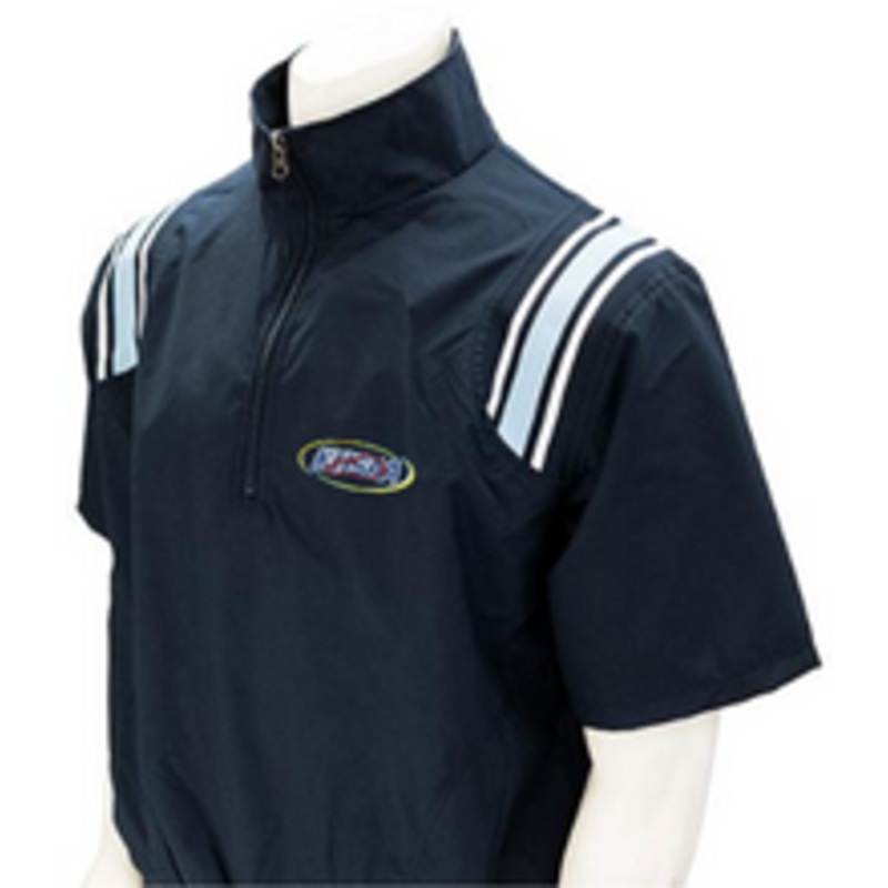 Kentucky KHSAA Navy Half Sleeve Umpire Pullover with Powder Trim