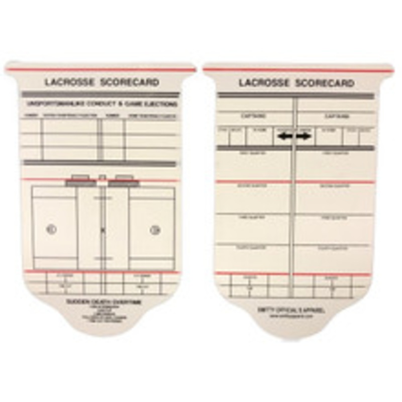 Lacrosse Referee Game Card