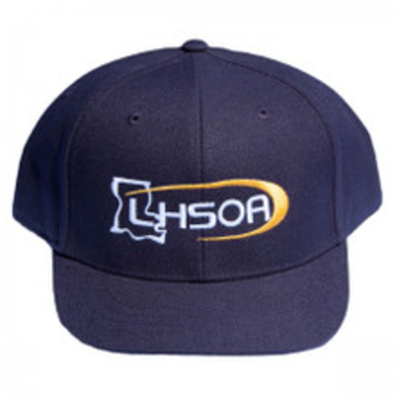 Louisiana LHSOA Flex-fit Pulse Navy 8-stitch Umpire Base Cap