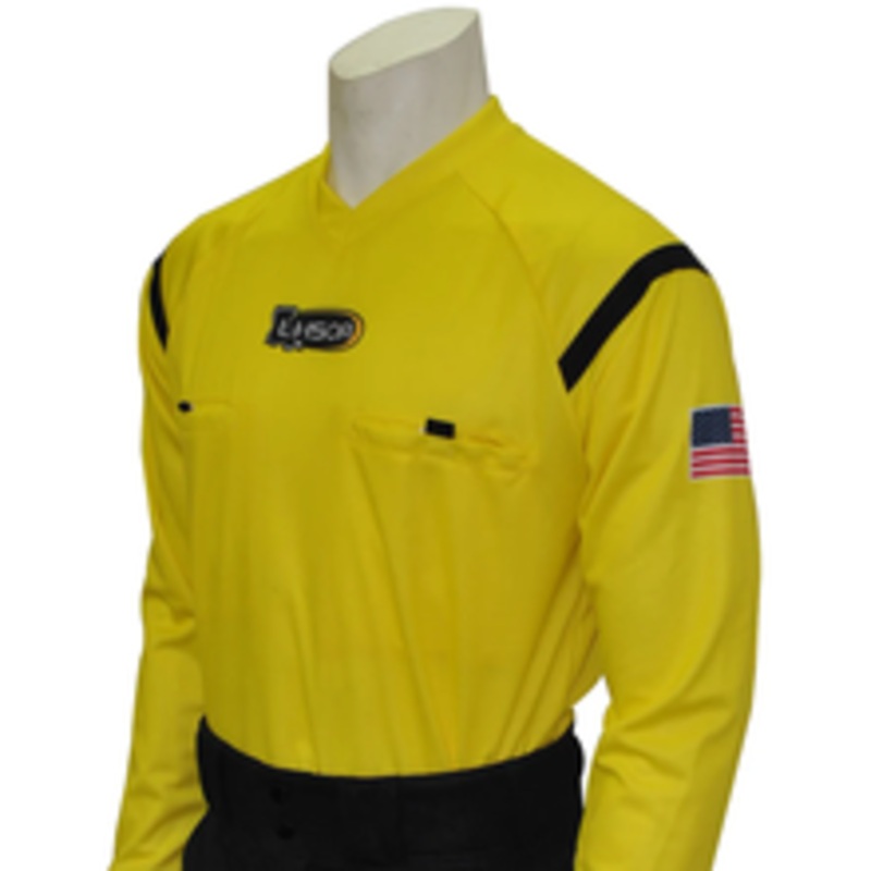 Louisiana LHSOA Yellow Long Sleeve Soccer Referee Shirt