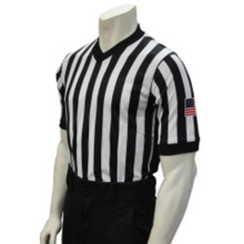 Smitty Side Panel Extra Tall Basketball Referee Shirt with Flag