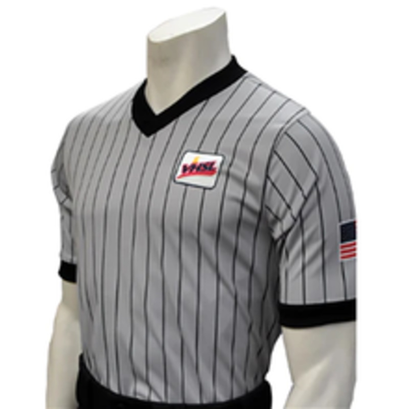 Virginia VHSL Dye Sublimated Gray Wrestling Referee Shirt