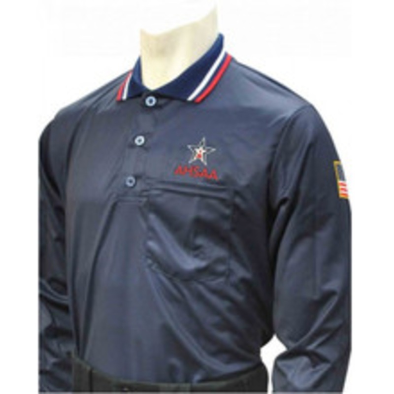 Alabama AHSAA Dye Sublimated Long Sleeve Navy Umpire Shirt