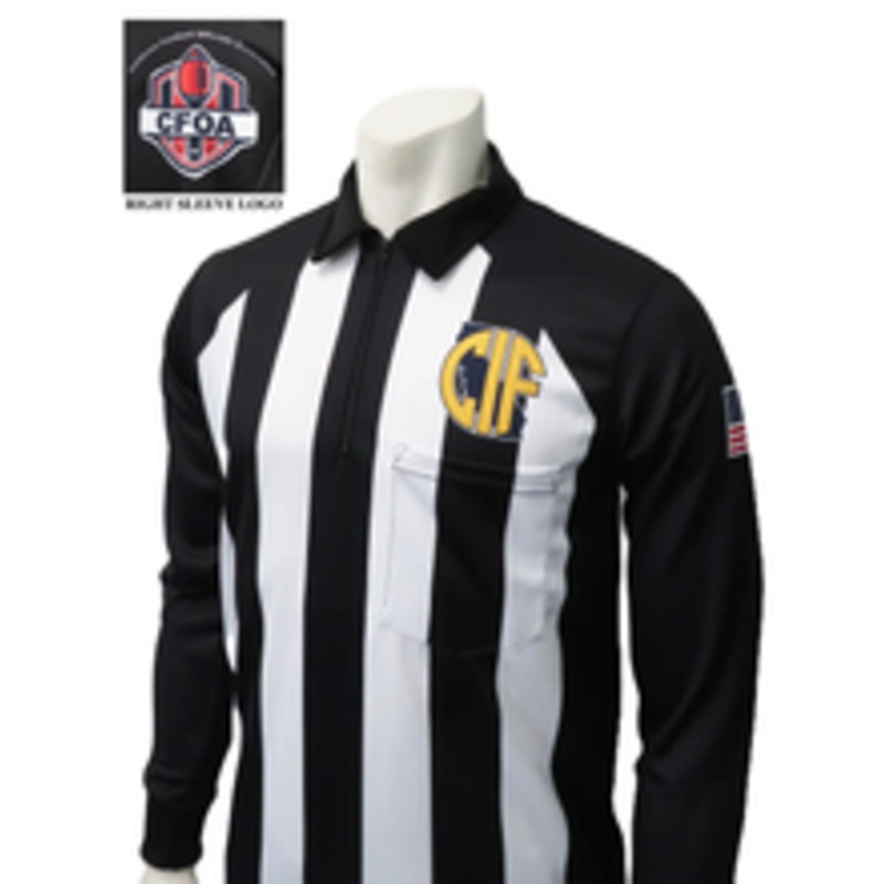 California CFOA 2 1/4 Long Sleeve Football Referee Shirt