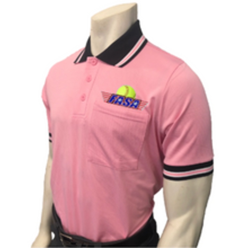 Fastpitch America Softball Association FASA Pink Body Flex Style Umpire Shirt