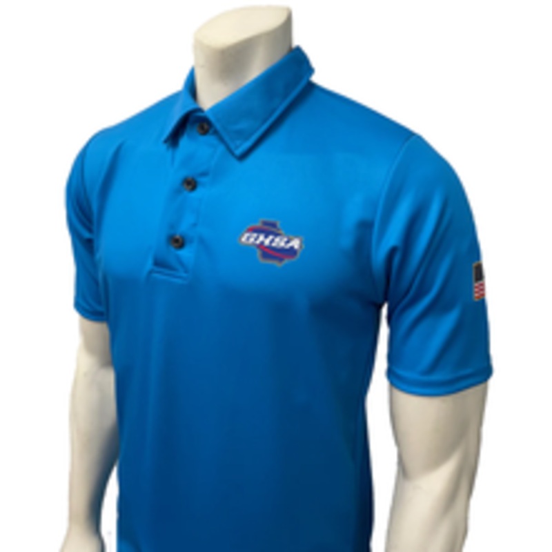 Georgia GHSA Men's Bright Blue Volleyball Referee Shirt 