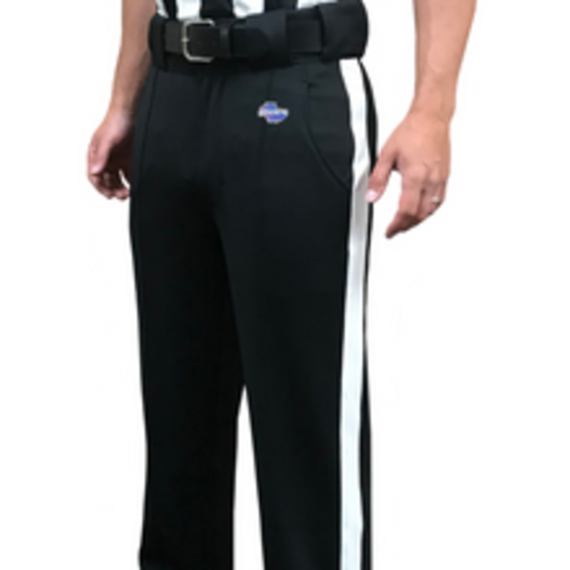 Georgia GHSA Premium Tapered Fit 4-Way Stretch Poly/Spandex Football Referee Pants 1 1/4 Stripe