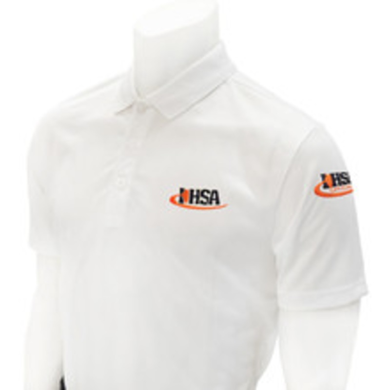 Illinois IHSA Men's White Dye Sublimated Volleyball Referee Shirt