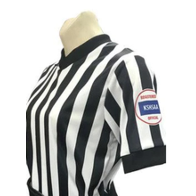 Kansas Dye Sublimated Women's Basketball Referee Shirt Reverse Flag