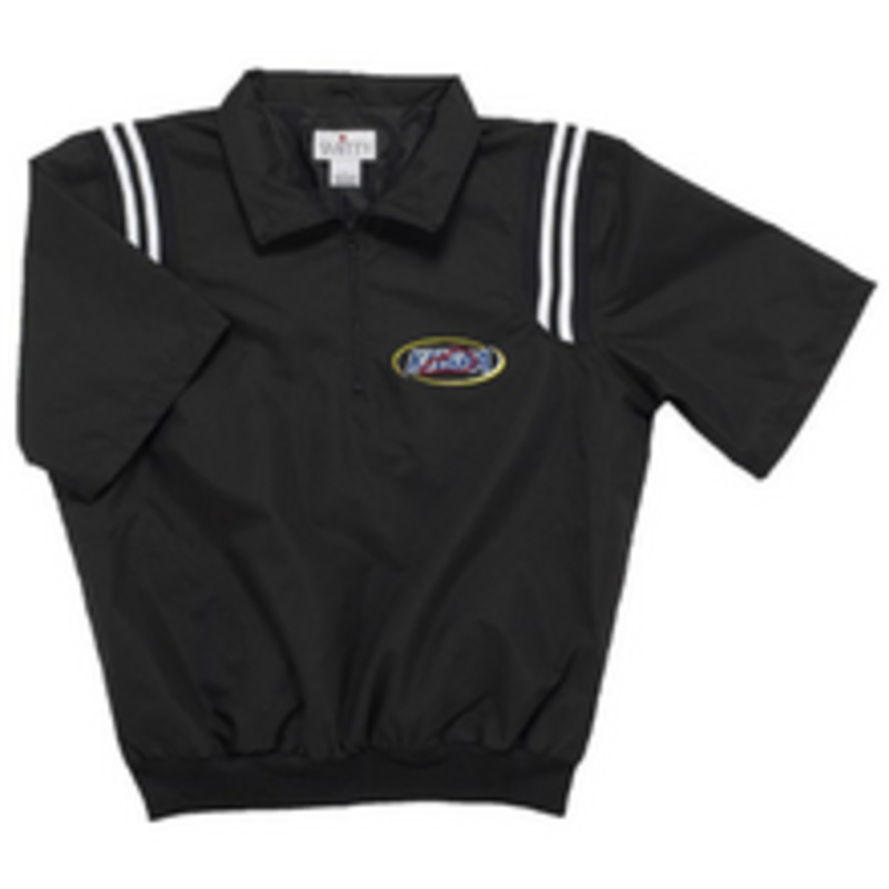 Kentucky KHSAA Black Half Sleeve Umpire Pullover with Powder Trim