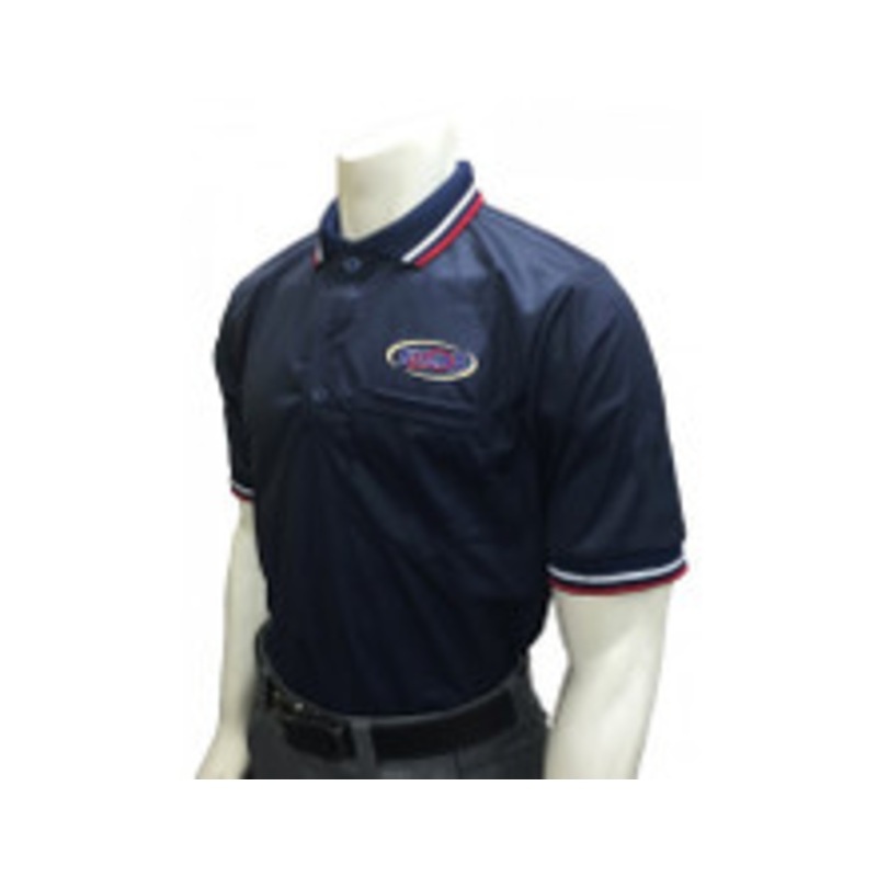 Kentucky KHSAA Embroidered Short Sleeve Body Flex Style Navy Blue Umpire Shirt