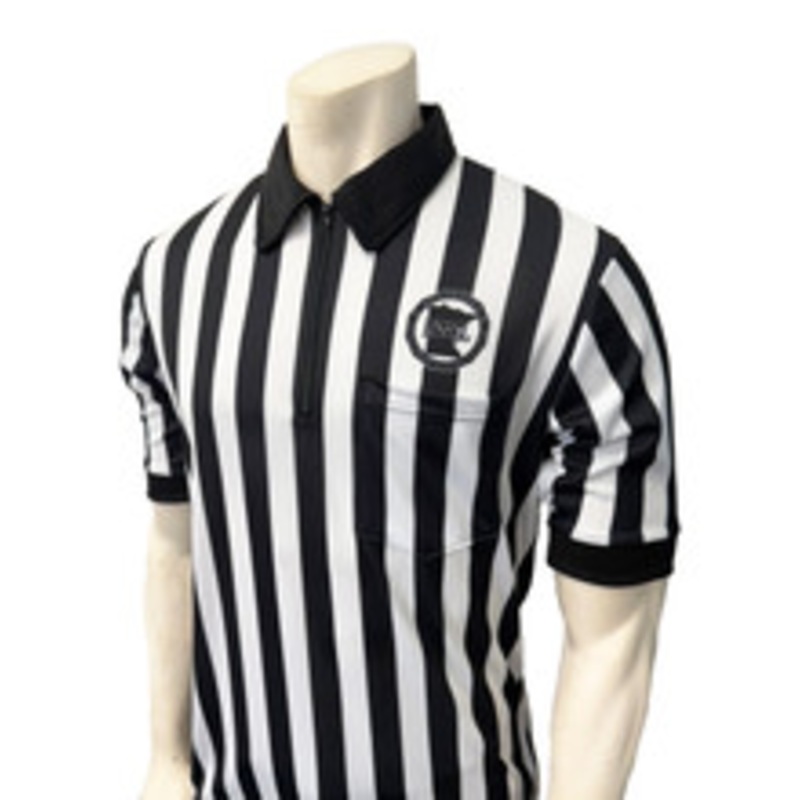  Minnesota MSHSL Short Sleeve Body Flex Men's Style Girls Lacrosse Referee Shirt