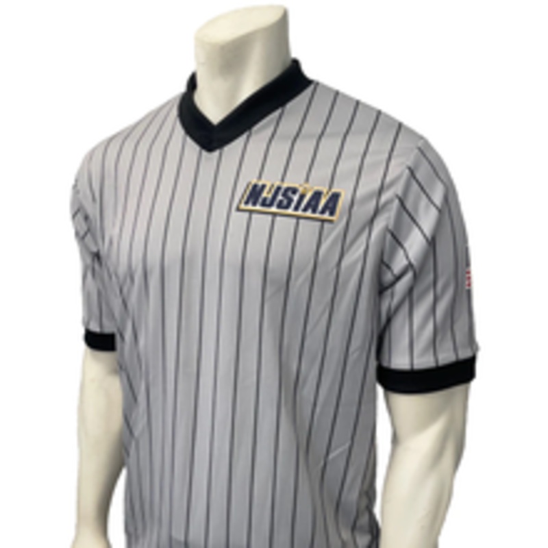 New Jersey NJSIAA Dye Sublimated Grey Wrestling Referee Shirt