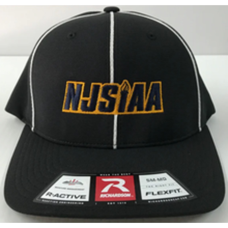 New Jersey NJSIAA Pulse Flex-fit Black Football Referee Cap