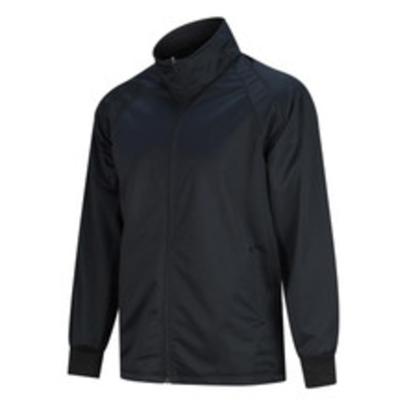 Smitty Black Referee Pregame Jacket with Cadet Collar 