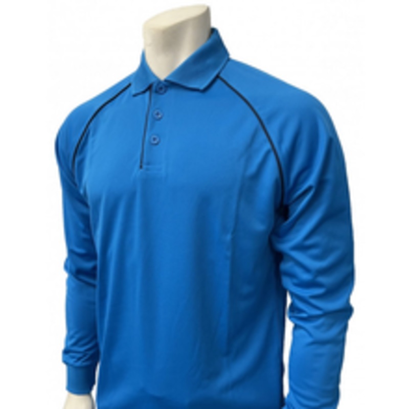 Smitty Men's Bright Blue Long Sleeve Volleyball Referee Shirt