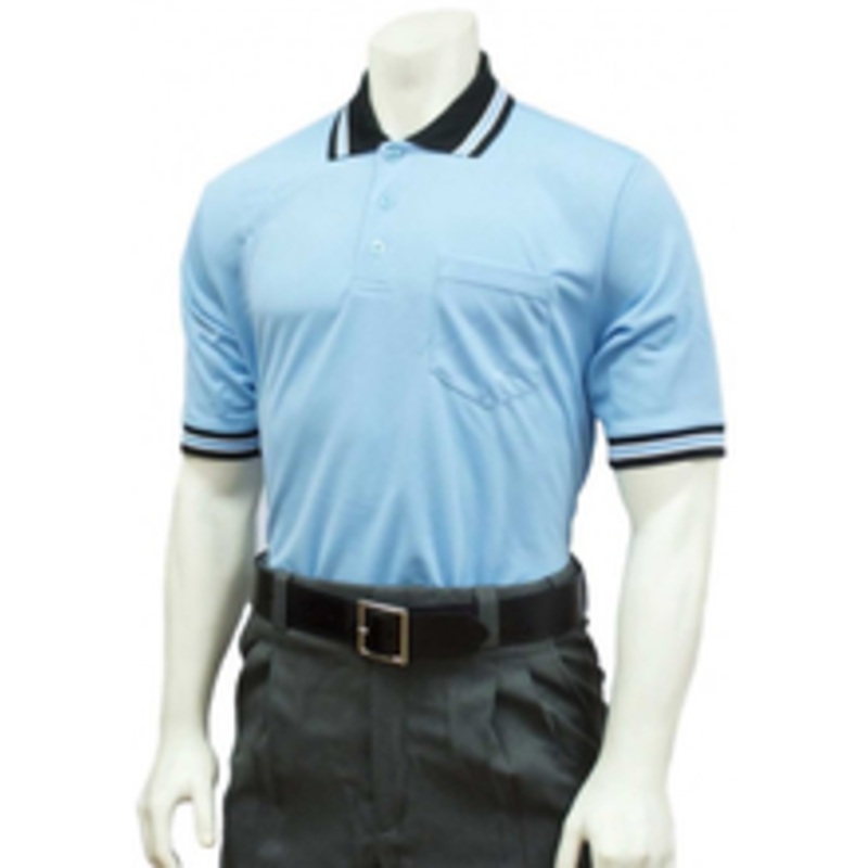 Smitty Official's Apparel Powder Blue with MLB Collar Body Flex Style Umpire Shirt