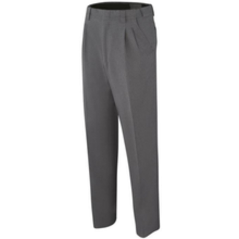 Smitty Officials Apparel Heather Grey Pleated Combo Umpire Pants Expander Waistband