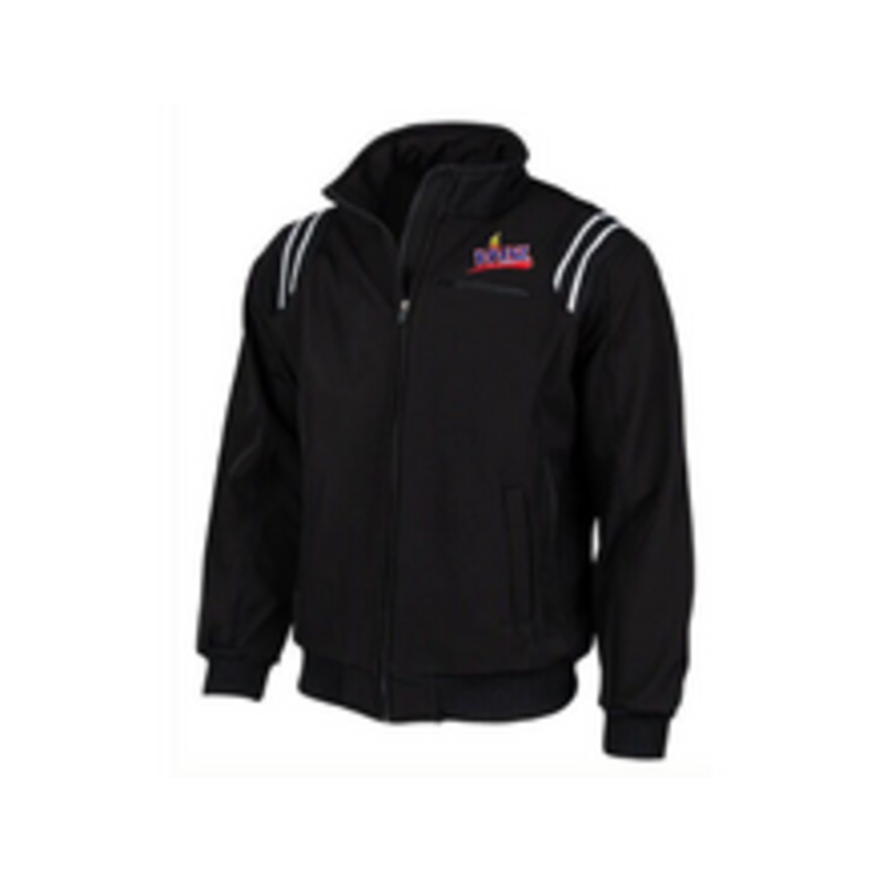 Virginia VHSL Black Thermal Umpire Jacket with Black and White Trim