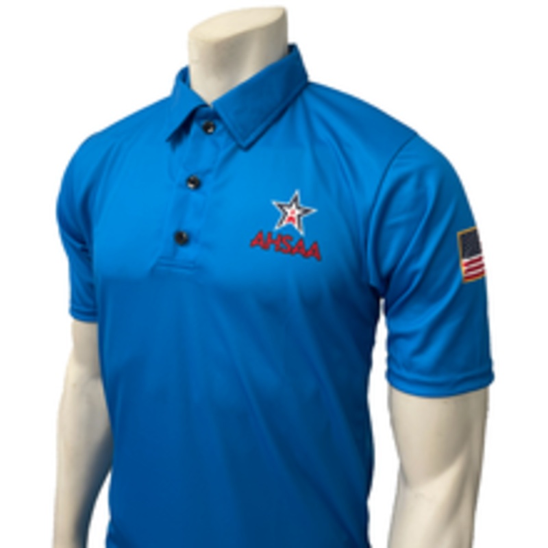 Alabama AHSAA Men's Bright Blue Track Officials Shirt